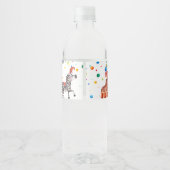 キュートカーニバル回路子供の誕生日パーティー ペットボトルラベル (裏面)