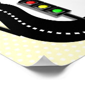 キュートカーボーイズルームパーソナライズされた名写真 ポスター (角)