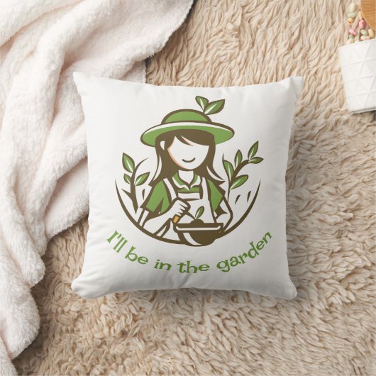 キュートガーデニング引用文ガーデナーガーデン クッション (ブランケット)