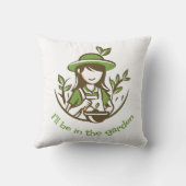 キュートガーデニング引用文ガーデナーガーデン クッション (裏面)