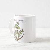 キュートガーデニング引用文ガーデナーガーデン コーヒーマグカップ (正面左)