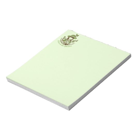 キュートガーデニング引用文ガーデナーガーデン ノートパッド (回転)