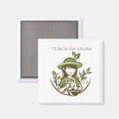 キュートガーデニング引用文ガーデナーガーデン マグネット (正面/裏面)