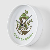 キュートガーデニング引用文ガーデナーガーデン 壁時計 (傾斜)