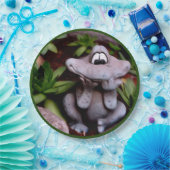 キュートガーデンカエル自然アートパーティー ペーパープレート (パーティー)