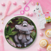 キュートガーデンカエル自然アートパーティー ペーパープレート (パーティー)