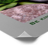 キュートガーデンカエル親切感動的引用文 ポスター (角)