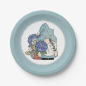 キュートガーデンパーティー格言 ペーパープレート (正面)