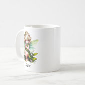 キュートガーデンフェアリー名前をカスタムする コーヒーマグカップ (正面左)