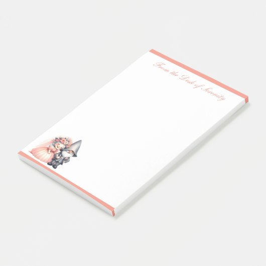 キュートガーデン格言おとぎ話結婚新郎新婦 ポストイット (アングル)