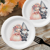 キュートガーデン格言ウッドランドオレンジ結婚ズ ペーパープレート