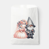 キュートガーデン格言オレンジウェディング素朴パーティー フェイバーバッグ (正面)