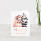 キュートガーデン格言オレン結婚ジズサンキュー カード (正面)