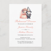 キュートガーデン格言サマーたった今結婚しました結婚ズ 案内ポストカード (正面)