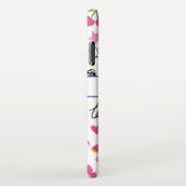 キュートガーリーおもしろいユニコーンレインボースターズ蝶 iPhoneケース (右側)