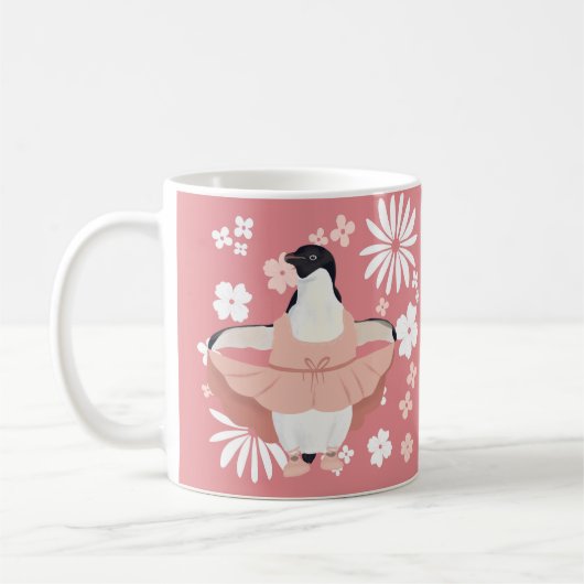 キュートガーリーバレリナペンギン コーヒーマグカップ (左)