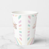 キュートガーリーパステルカーニバルサーカス子供の誕生日 紙コップ (右)