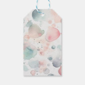 キュートガーリーパステルポニースパデイ子供の誕生日パーティー ギフトタグ (裏面)