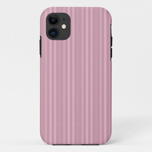 キュートガーリーピンク縦ストライプ柄 Case-Mate iPhoneケース (裏面)