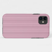 キュートガーリーピンク縦ストライプ柄 Case-Mate iPhoneケース (裏面(横))