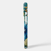 キュートガーリーブルーサンフラワーガーデン抽象芸術アート Case-Mate iPhoneケース (裏面 / 左)