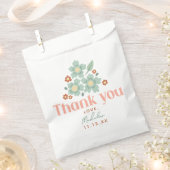 キュートガーリーワイルドフラワーガールズ誕生日 フェイバーバッグ (クリップ留めされた状態)