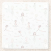 キュートガールズゼンヨガ瞑想スピリチュアルナマステ ガラスコースター (裏面)