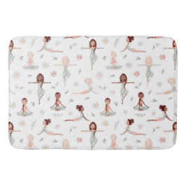 キュートガールズゼンヨガ瞑想スピリチュアルナマステ バスマット