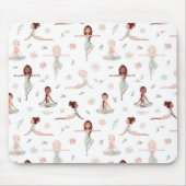 キュートガールズゼンヨガ瞑想スピリチュアルナマステ マウスパッド (正面)