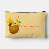 キュートガールズトリップウィークエンドバカカスタムンスモダン アクセサリーポーチ (正面)