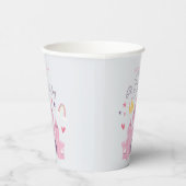 キュートガールズピンクプリンセスパレスキッズ6誕生日 紙コップ (右)