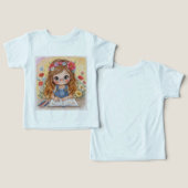 キュートガールズTシャツ – スイート＆プレイフルスタイル (デザイン正面&裏面)