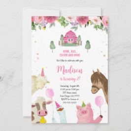 キュートガールセカンドファーム誕生日 招待状