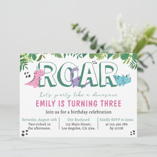 キュートガールディオナーズ誕生日招待状 招待状 (スタンド正面)