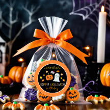 キュートガールパンプキン幽霊ハッピーハローウィン誕生日