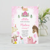 キュートガールファーム誕生日 招待状 (スタンド正面)