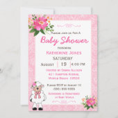 キュートガールベビーラム 招待状 (正面)