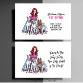 キュートガールペットシッタードッグウォーカー 名刺