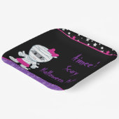 キュートガールミイラハローウィンパーティ ペーパープレート (傾斜あり)