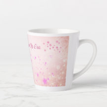 キュートガールラテコーヒーマグ | ピンクの女性らしいギフト