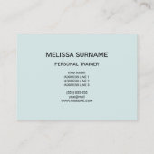 キュートガールランニングイラストレーションパーソナルトレーナー 名刺 (裏面)