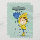 キュートガールレインウィンディデイグラフィック勇気付けられる (正面/裏面)