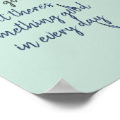 キュートガールレインウィンディデイグラフィック勇気付けられる ポスター (角)