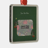 キュートガール小妖精や小人ツリーホリデーフォトオーナメント メタルオーナメント (右)