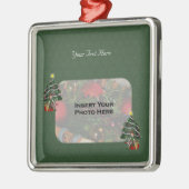 キュートガール小妖精や小人ツリーホリデーフォトオーナメント メタルオーナメント (左)
