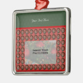 キュートガール小妖精や小人リースホリデーフォトオーナメント メタルオーナメント (左)