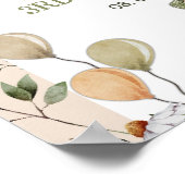 キュートガ間抜けース子供部屋ライム誕生日へようこそ ポスター (角)