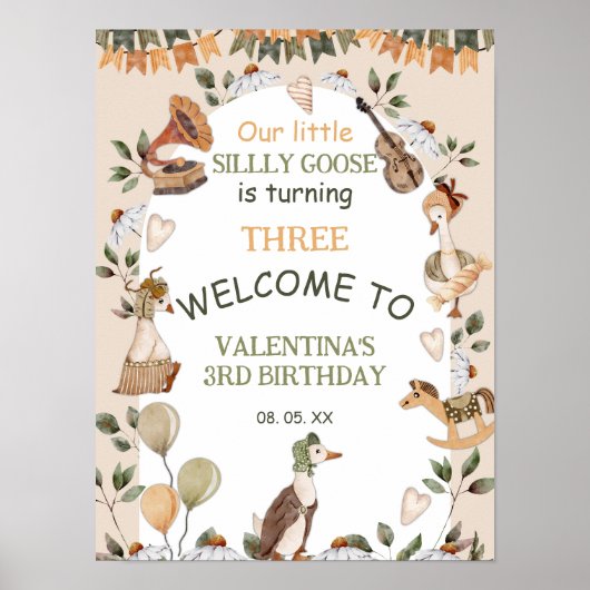 キュートガ間抜けース子供部屋ライム誕生日へようこそ ポスター (正面)