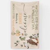 キュートガ間抜けース子供部屋ライム誕生日へようこそ 横断幕 (縦)