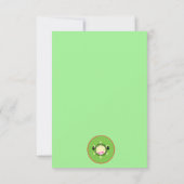 キュートキウイフルーツかわいい サンキューカード (裏面)